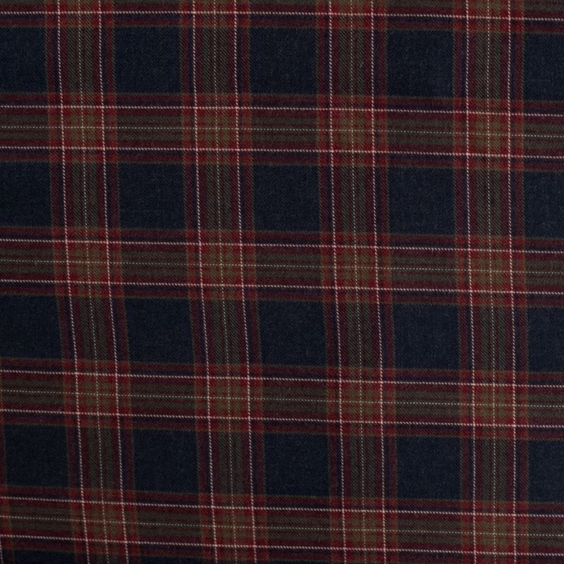 Tissu Viscose Carreaux Navy 