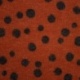 Tissu Maille Tricot Imprimée Pois Cognac