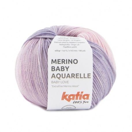 Pelote Katia Merino Baby Aquarelle