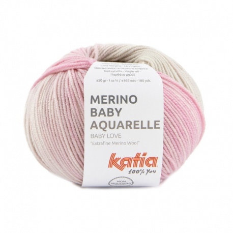 Pelote Katia Merino Baby Aquarelle