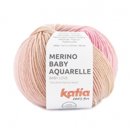 Pelote Katia Merino Baby Aquarelle