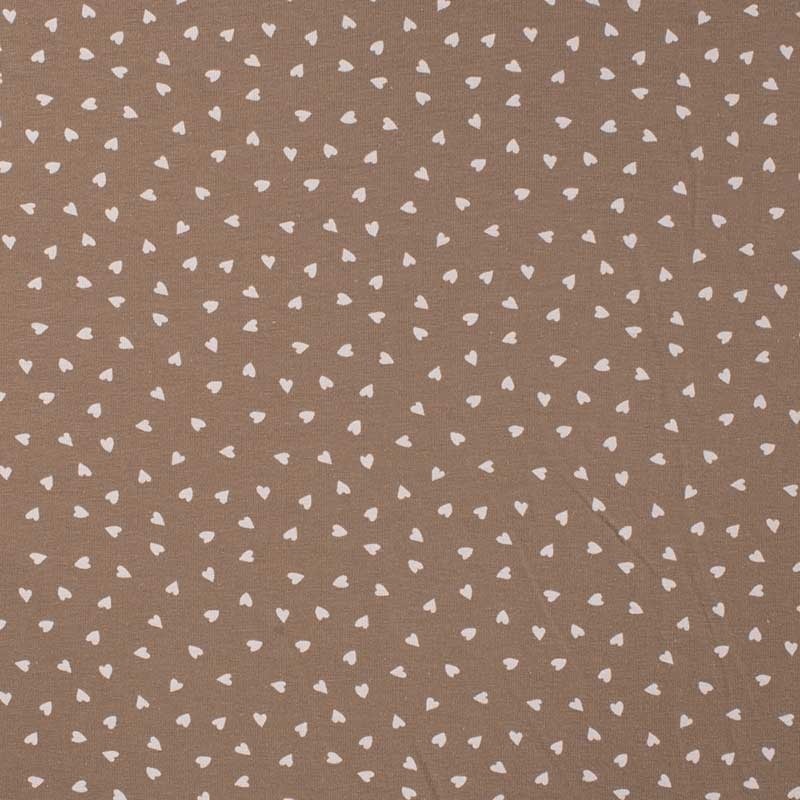 Tissu Jersey Imprimé Taupe