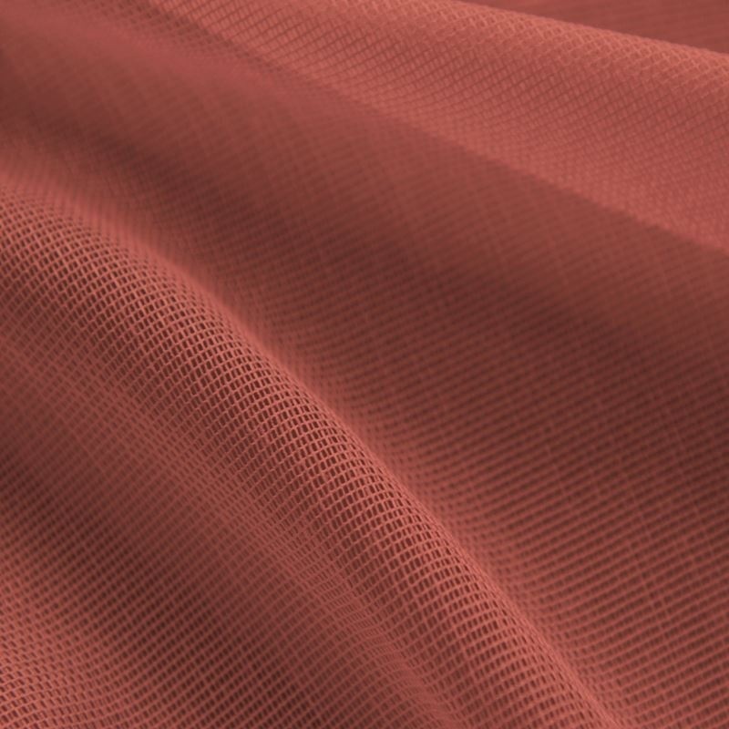 Tissu Etamine Unie Beluga Terracotta