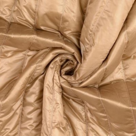 Tissu Matelassé Anorak Doré