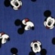 Tissu Polaire Imprimé Mickey Bleu 