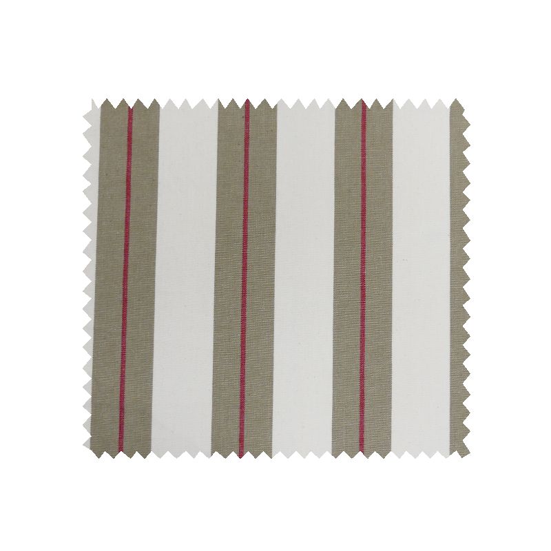 Tissu Tissé Teint Achille Beige Rouge