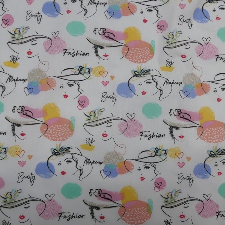 Tissu Imprimé Blush Multicolore