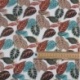 Tissu Popeline Digitale Congo Hojas Imprime Blanc