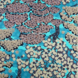 Tissu Imperial Serge Turquoise