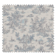 Tissu Cretonne Toile de Jouy Mini Pastorale Bleu