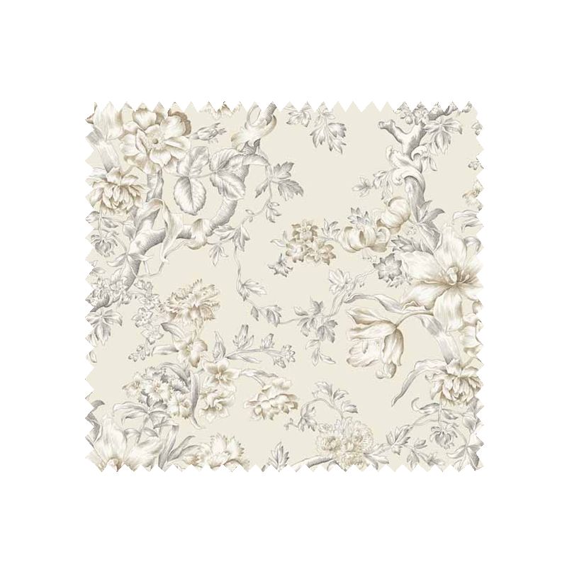 Tissu Bachette Jouy Coton Beige