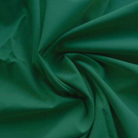 Tissu Popeline Uni Vert 