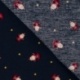 Tissu Popeline Coton Santa Navy