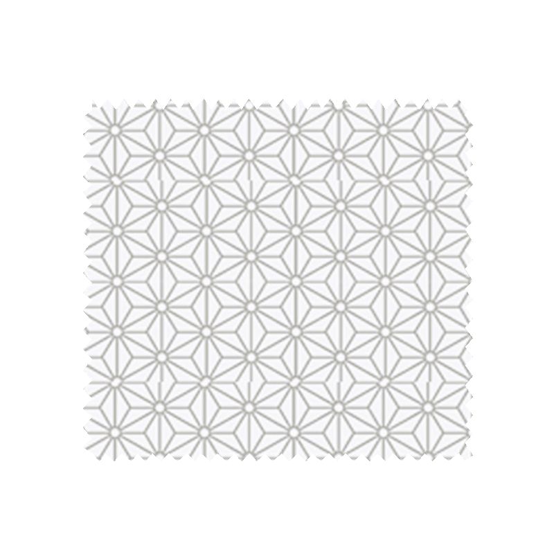 Tissu Cretonne Tokyo Blanc Argent