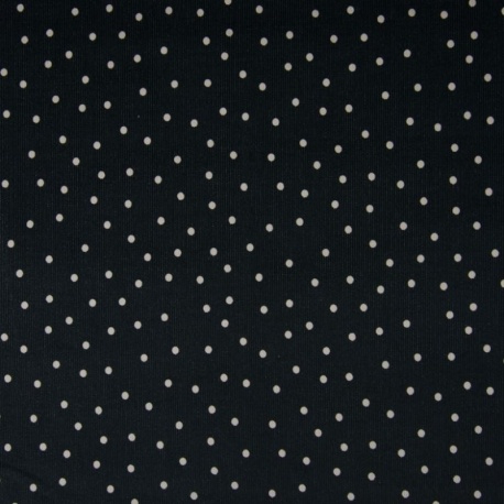 Tissu Miroglio Point Fond Noir 