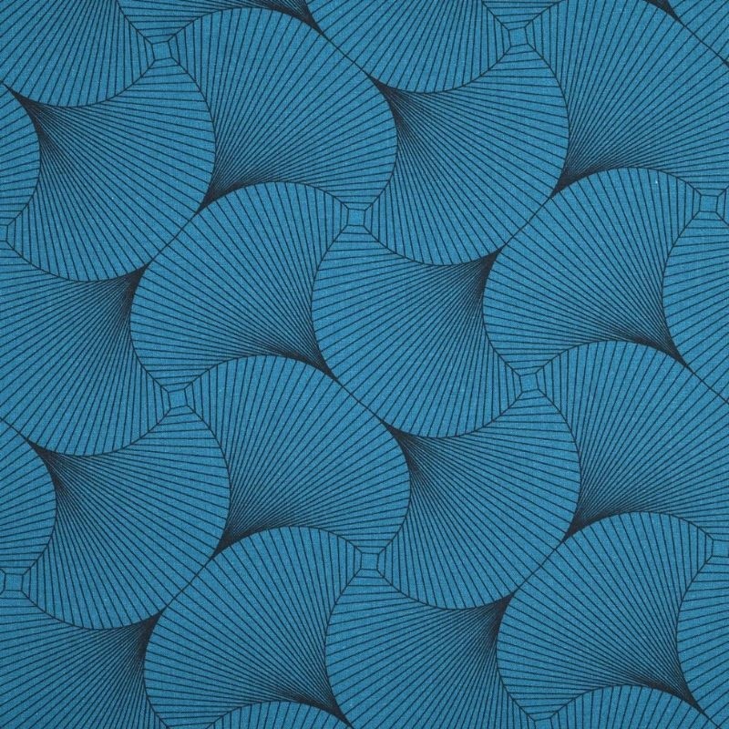 Tissu Cretonne York Petrole 