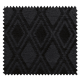 Tissu Jacquard Chenillé Sophia Losange Noir