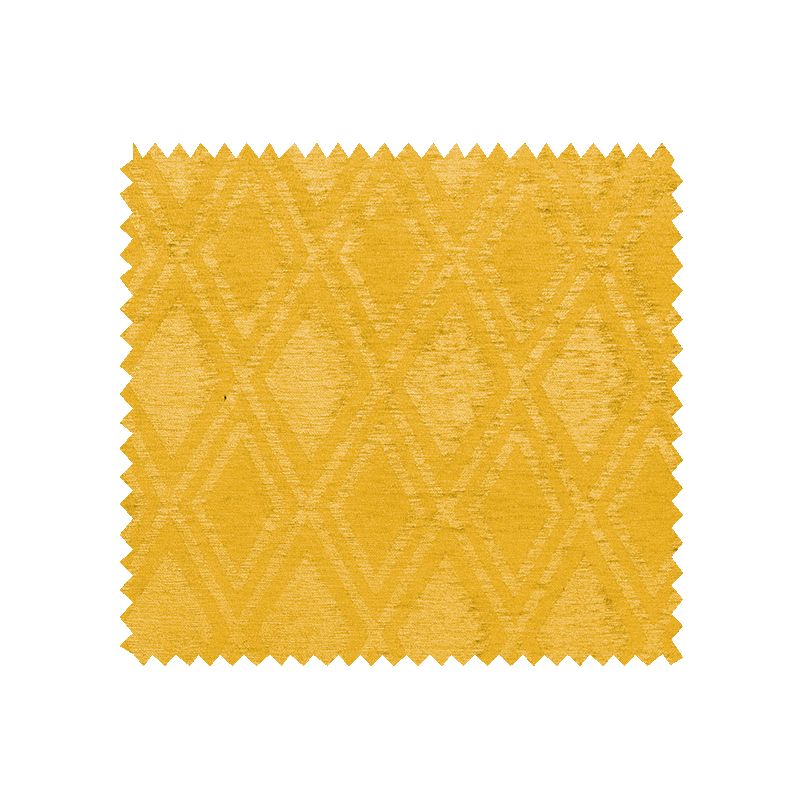 Tissu Jacquard Chenillé Sophia Losange Jaune