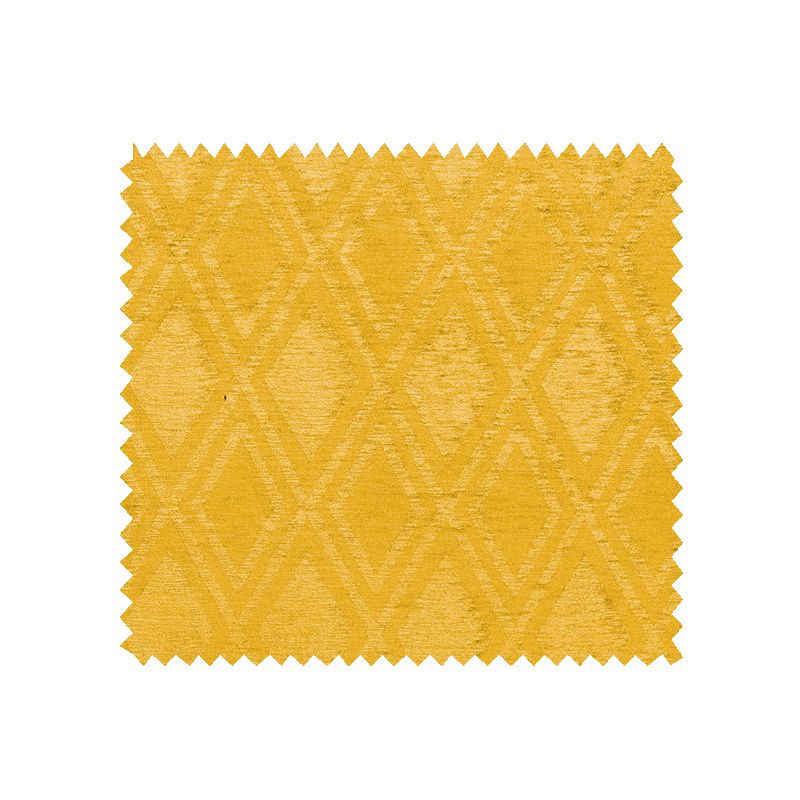 Tissu Jacquard Chenillé Sophia Losange Jaune