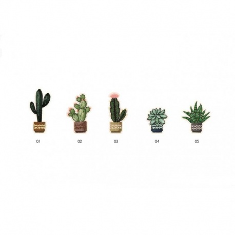 Ecusson Motif Cactus 