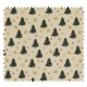 Tissu Coton de Noël Imprimé Sapin Vert