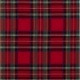 Tissu Tartan Ecossais Rouge 