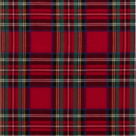 Tissu Tartan Ecossais Rouge 