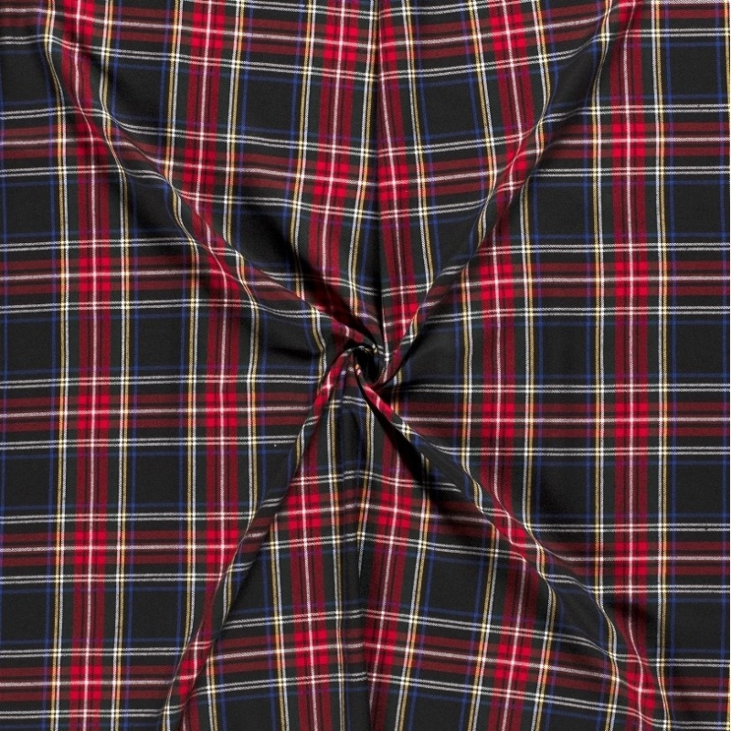 Tissu Tartan Ecossais Noir 