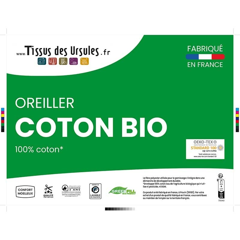 Oreiller Coton Bio 