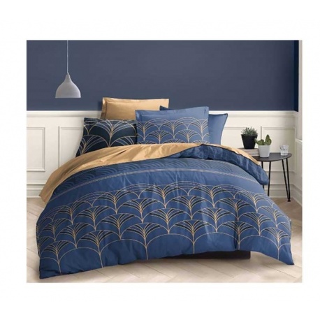 Linge de Lit Percale Noam Bleu