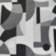 Tissu Jacquard Curvy Gris