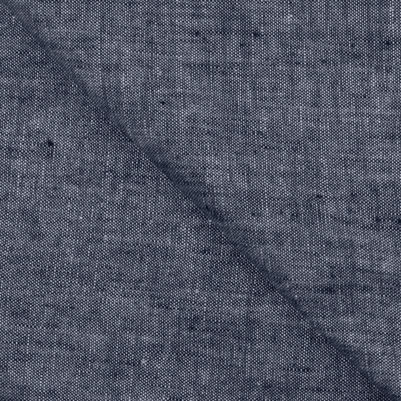 Tissu Lin Georgio Uni Navy