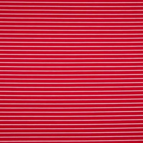 Tissu Punta Yarn Petite Rayure Rouge 