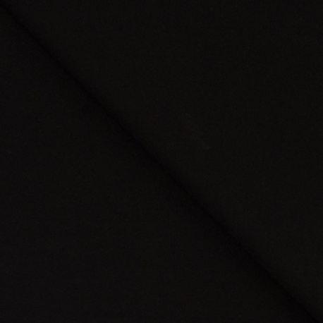 Tissu Viscose Stretch Noir 