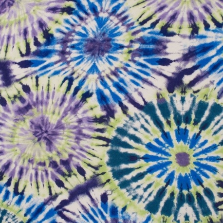 Tissu Viscose Chally Tie Dye Lilas