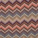 Tissu Viscose Support Jersey Imprimé Zigzag Pêche