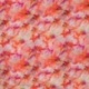 Tissu Marocain Imprimé Digital Fleurs Pêche Orange 