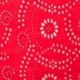 Tissu Coton Broderie Uni Rouge
