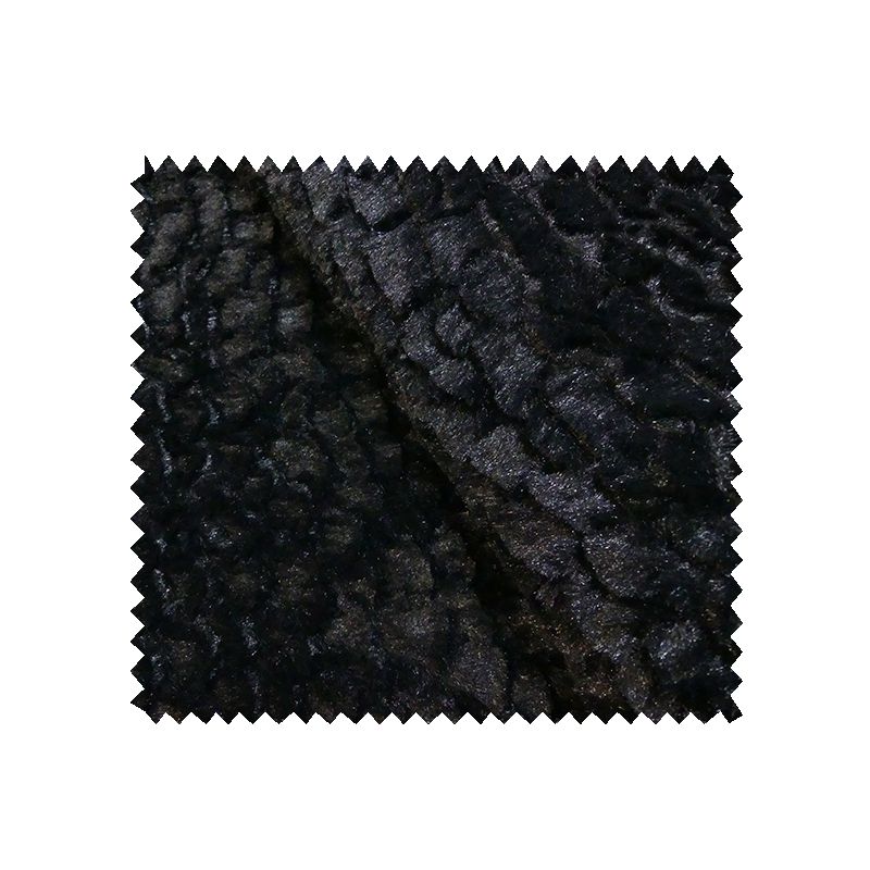 Tissu Fausse Fourrure Grizzly Black