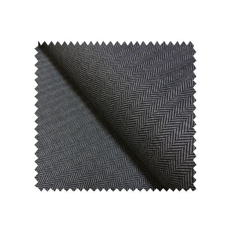 Tissu Jacquard Chevron Anthracite