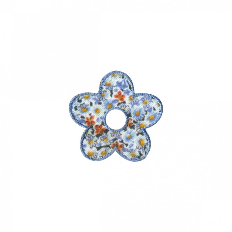 Fleur liberty - Bleu