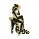 Femme/chaussure leopard