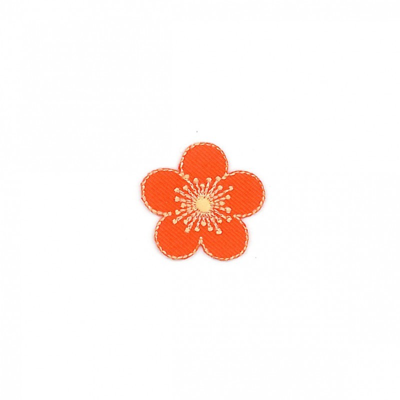 Petite fleur - Orange - Tissus des Ursules