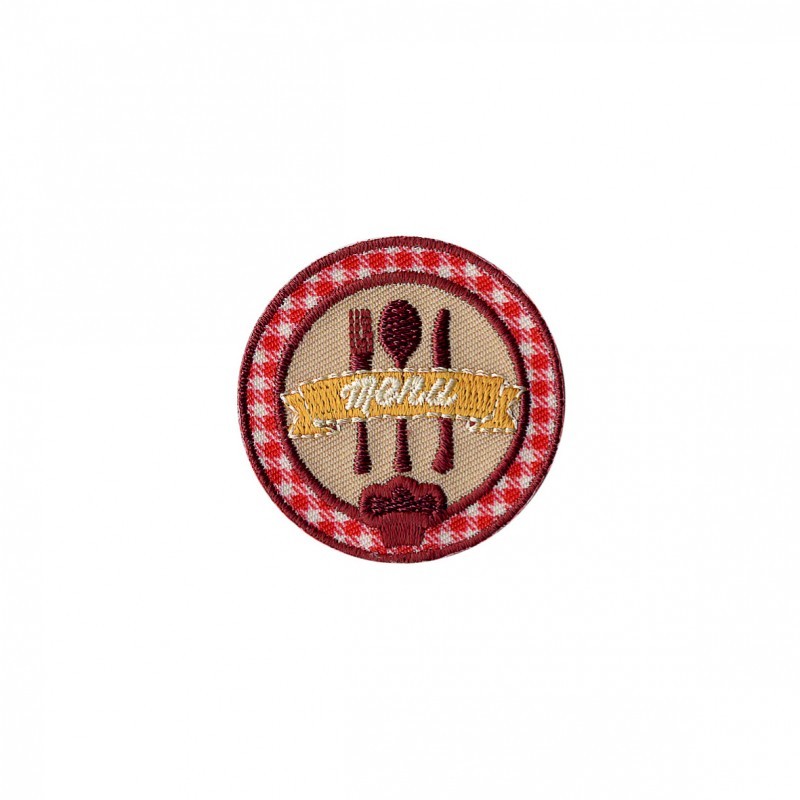 Badge maison Menu Tissus des Ursules