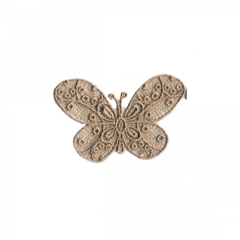 Papillon dentelle - Beige