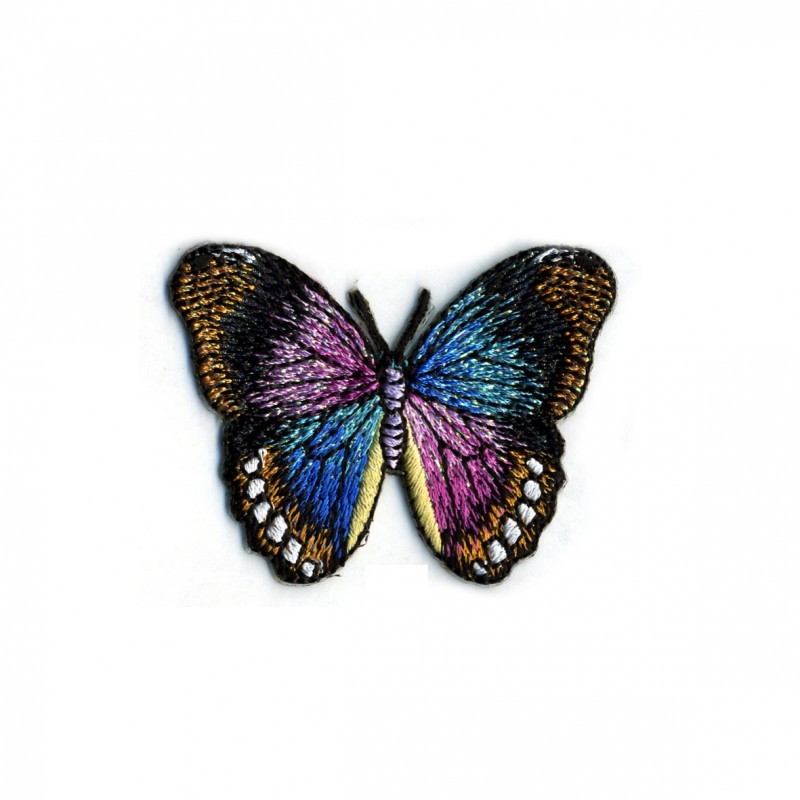 Ecusson papillon - Papillon noir