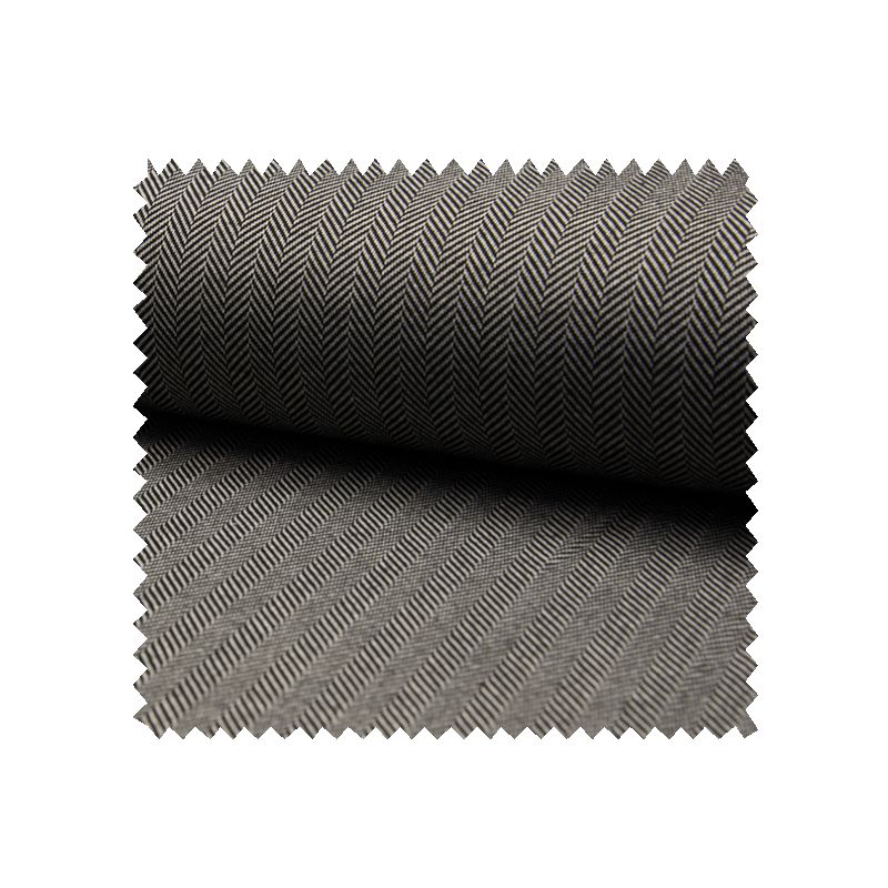 Tissu Jacquard Chevron Noir