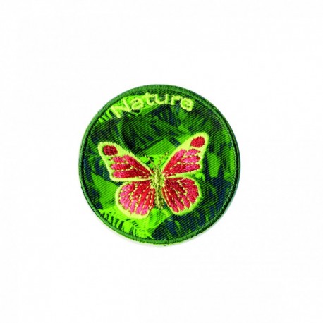 Nature fond vert 5x5 - Papillon