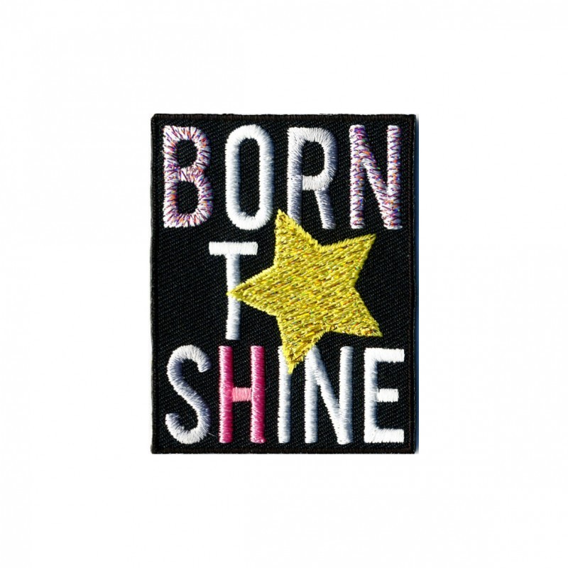Message positif 5x6cm - Born to shine