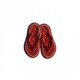 Tongs paillettes 4x3cm - Rouge paillette